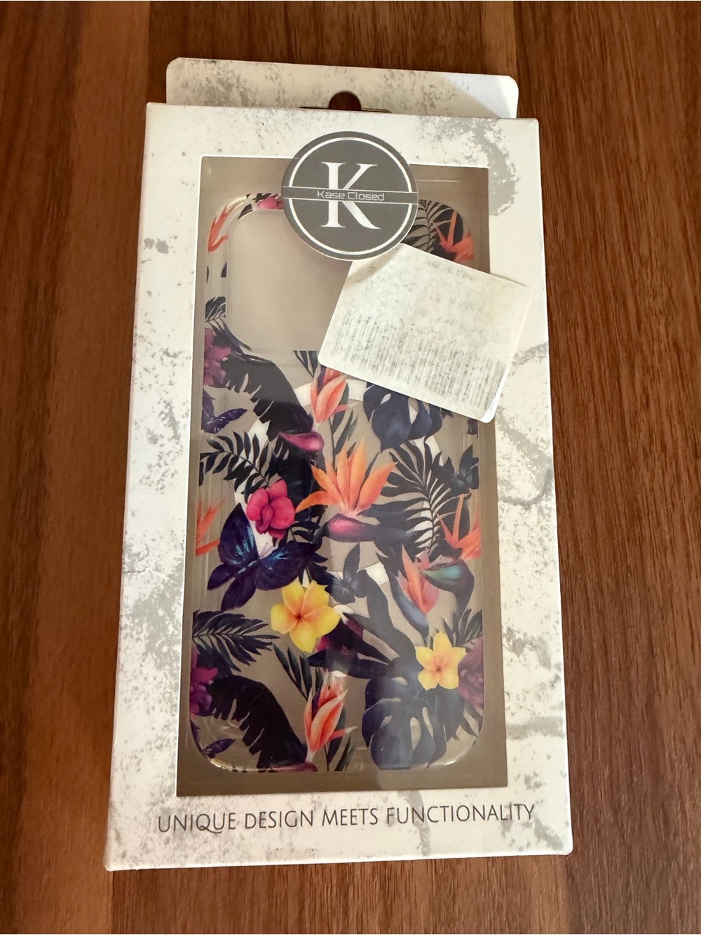 Kase Closed I phone 14 Pro Tropical Floral Phone Case in Purple, Yellow, Orange